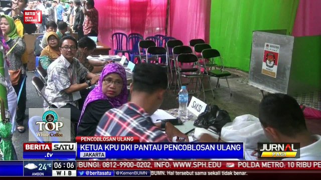 Ketua KPU DKI Pantau Pencoblosan Ulang di Kemayoran