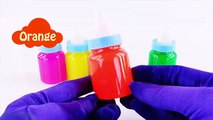 Learn Colors with Baby Bottles Clay Slime Surprise Eggs Fun Activity for Babies Kids and Toddlers