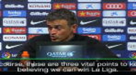 Three vital points for Barca - Enrique