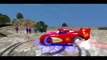 #Spiderman Colors and Custom Lightning #McQueen Cars Epic Party & Water Slide