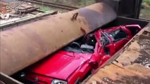 The Most TOP Car Crushed Car Crusher Compilation 2016