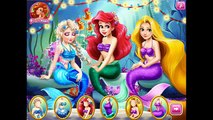 Ariels Birthday Party Mermaids Elsa And Rapunzel Underwater Party And Dress Up Game