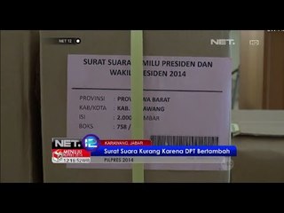 Jumlah DPT Karawang bertambah 31 000, namun TPS berkurang - NET12