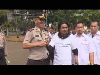 Charly melakukan gerakan aksi damai Polri dan KPK