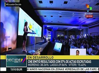 Dice pdte. de CNE que solo dará datos duros no tendencias de elección