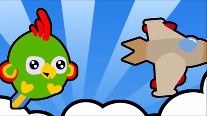 Planes vs. Dinosaurs - Learn Vocabularies, Colors and Shapes with Babytv123