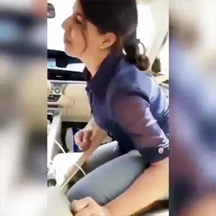 Mere Rashke Kamar Tu Ney Pehli Nazar Girl Dance on Nusrat Fateh Ali khan's Song in Car 2017
