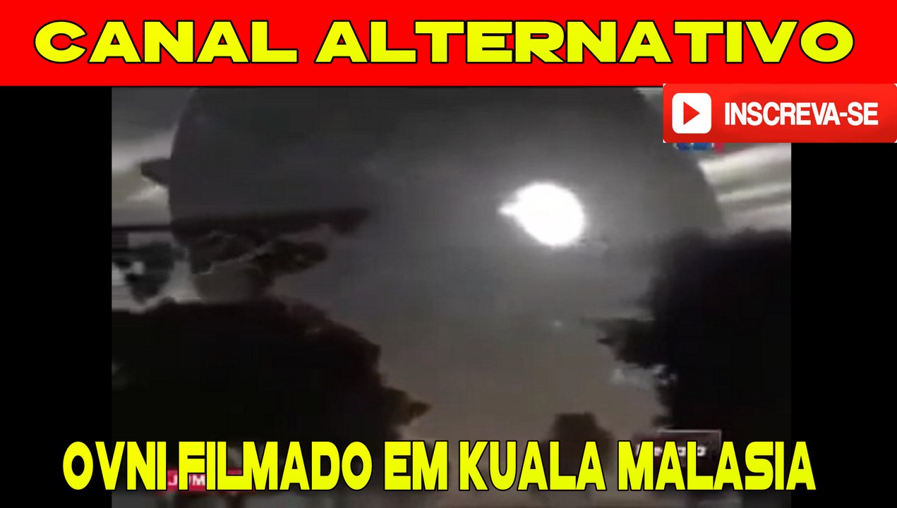 Óvni filmado na Ásia em Kuala Malásia.