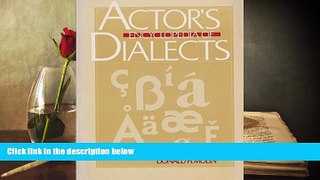 Audiobook  Actor s Encyclopedia of Dialects Donald H. Molin For Kindle