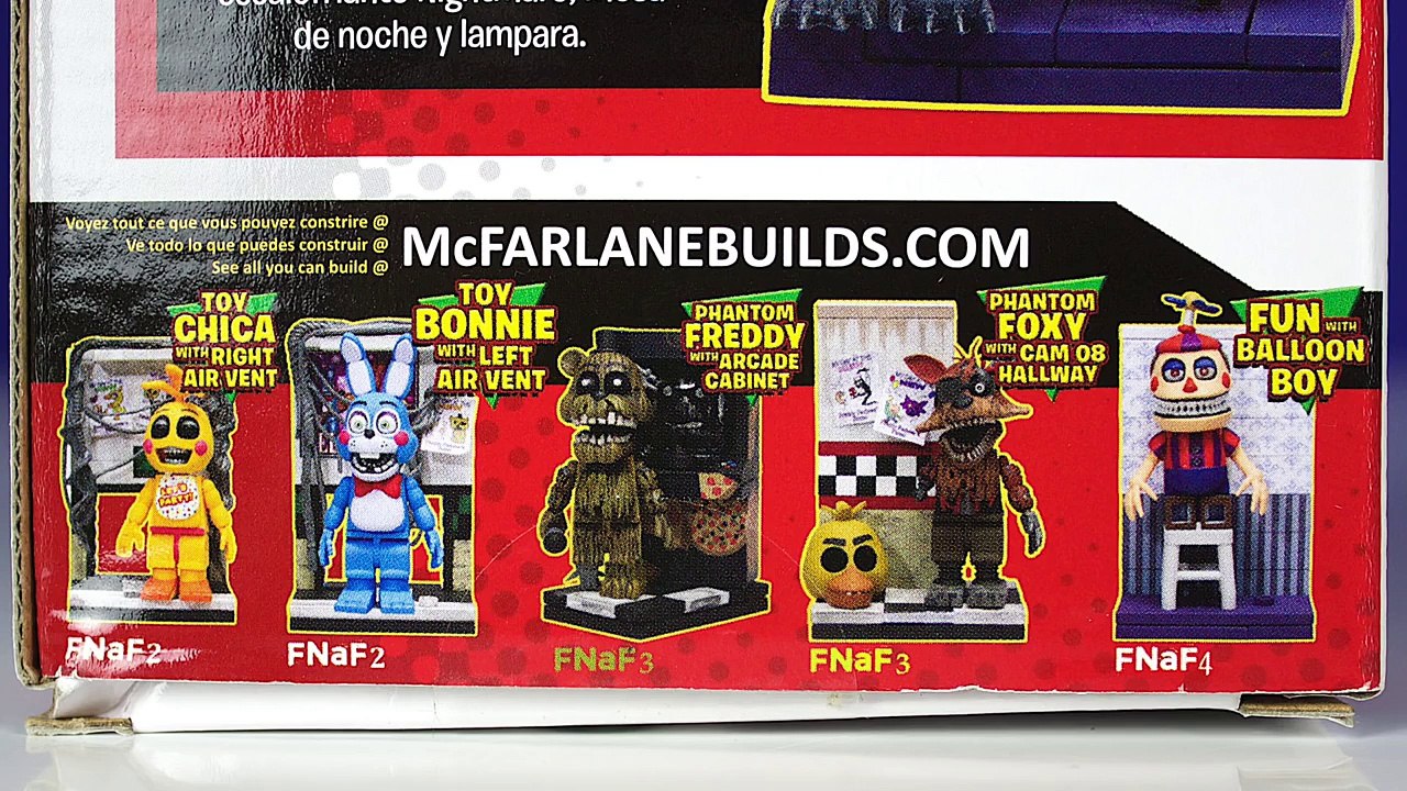 Five Nights at Freddys fnaf McFarlane toys lego Nightmare Right Hall construction set unb
