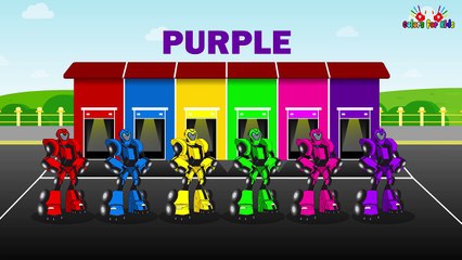 Learn Colors with Tractor for Kids & Color Garage Animation : Videos for Children