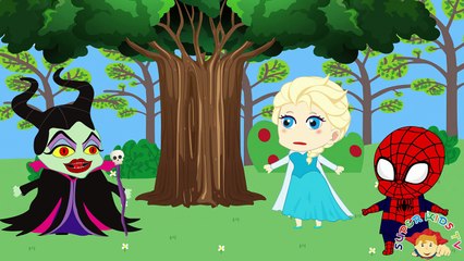 Frozen Elsa Lose Her Hair Crying by Maleficent Witch ! Paw Patrol Spiderman Superheros in