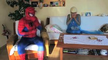 Pregnant Frozen ELsa POO COLORED BALLS w/ Spiderman vs Joker! Funny Superheroes in Real Li