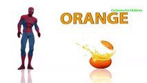 MONSTRUO CAMIÓN de Transporte en Spiderman Niños Coches de dibujos animados w Colores para los Niños de la Guardería