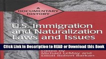 Best PDF U.S. Immigration and Naturalization Laws and Issues: A Documentary History (Primary