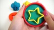Learn Colours with Glitter Play Doh Stars Smiley Face with Fashion Molds Fun and Creative