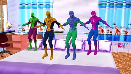 Color Hulk Cartoons with Elsa for Children Nursery Rhymes | Five Little Monkeys Songs for