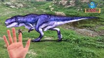 Giant Dinosaurs Vs Frog Finger Family Rhymes Collection | Dinosaurs 3d Cartoons Rhymes