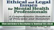 eBook Free Ethical and Legal Issues for Mental Health Professionals: A Comprehensive Handbook of