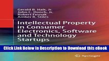 eBook Free Intellectual Property in Consumer Electronics, Software and Technology Startups Free