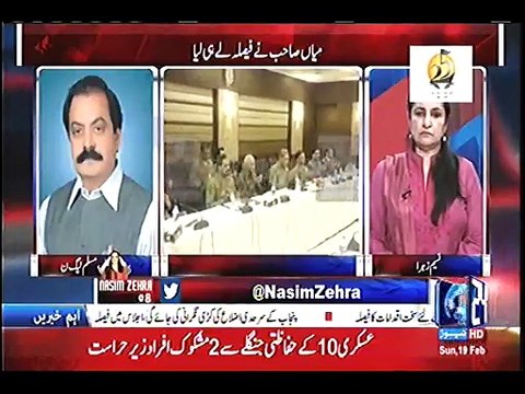 Punjab main Rangers ka operation kab shuru ho ga? Rana Sanaullah gets angry on anchor Nasim Zehra
