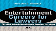 eBook Free Entertainment Careers for Lawyers (Career Series / American Bar Association) Read