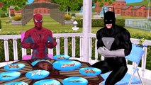 Spiderman Cooking Anna Food Pranks!! Superheroes Frozen Elsa Venom Hulk Joker Children Mov