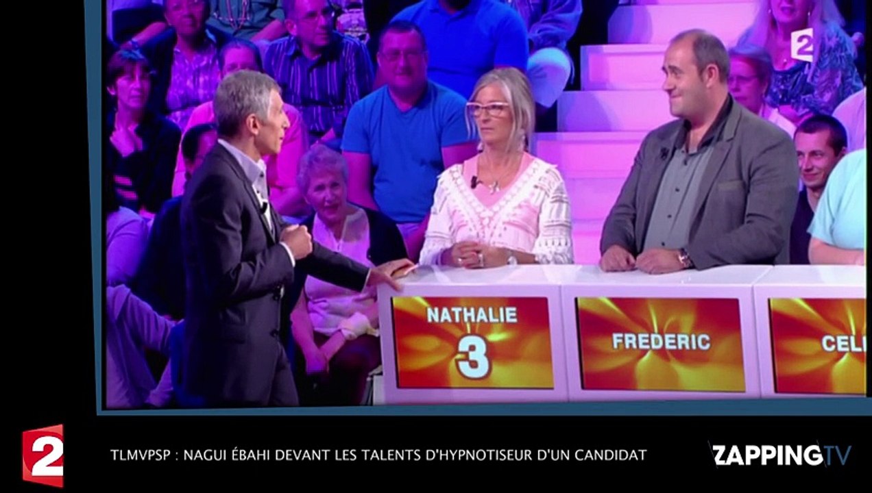 TLMVPSP  - Nagui ébahi devant les talents d'hypnotiseur d'un candidat