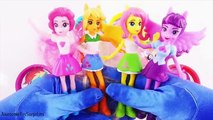 My Little Pony Equestria Girls Play-Doh Tubs MLP Dippin Dots Toy Surprises! Learn Colors!