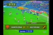 06.03.1997 - 1996-1997 UEFA Cup Winners' Cup Quarter Final 1st Leg Barcelona 3-1 AIK Stockholm