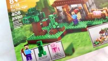 LEGO MINECRAFT!! [PART 1] Set 21115 THE FIRST NIGHT - Time-Lapse Build, Unboxing, Kids Toys-dTz55gF