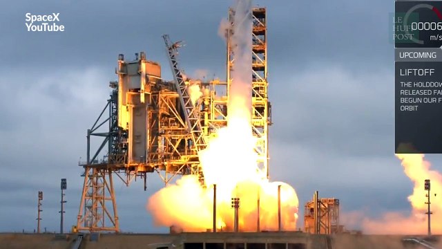 Les images du retour sur Terre de la fusée Falcon 9 de SpaceX