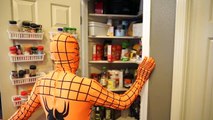 Poison Ivy Vs Orange Spiderman In Real Life SuperHero