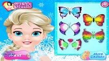 Disney Frozen ELSA maquillaje de Mariposa Cara Arte tutorial para los niños de ELSA Frozen videos juegos