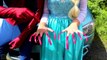 Spiderman & Frozen Elsa vs Poison Ivy! w_ Pink Spidergirl, Joker, Ariel Mermaid & Superman  -)-Yai_i