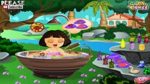 Dora Cute Bathing Game for kids girls cartoon # Play disney Games # Watch Cartoons วาดการ์