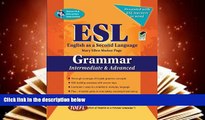 Popular Book  ESL Intermediate/Advanced Grammar (English as a Second Language Series)  For Full