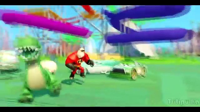 Мультик игра для детей про Машинки Гонки Тачки Дисней и Мистер Исключительный Суперсемейка