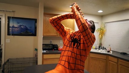 Orange Spiderman vs Twin Joker vs Bad Scary Clown   In Real Life Superhero Movie-g4I8h