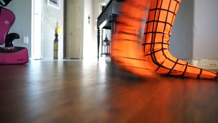 Poison Ivy Vs Orange Spiderman In Real Life SuperHero