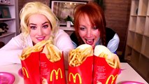 Spiderman & Frozen Elsa McDONALDS CHALLENGE! w_ Joker Anna Baby Elsa Superman Catwoman Superhero Fun-7