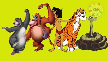 Finger Family Song! Nursery Rhyme Jungle Book Mowgli Bagheera Baloo ToyBox Tube