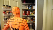 Poison Ivy Vs Orange Spiderman In Real Life SuperHero Mo