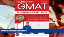 Popular Book  Foundations of GMAT Math, 5th Edition (Manhattan GMAT Preparation Guide: Foundations