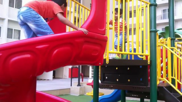 Children Playing In The Park With Roundabouts, Swing, Slide, SeeSaw by Choo Choo Trains Toddlers