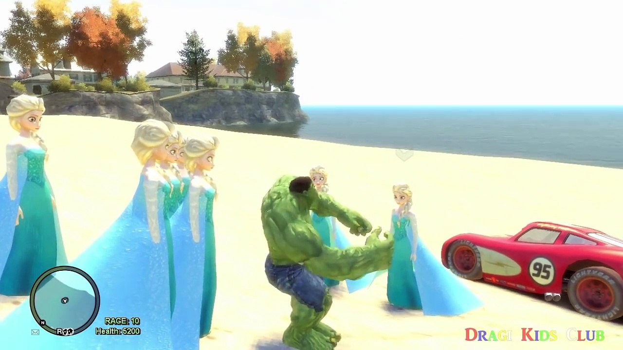 Superman vs Frozen Elsa Spiderman Hulk Disney Cars Lightning McQueen Fun Superheroes Nurse