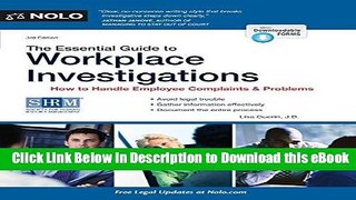 eBook Free The Essential Guide to Workplace Investigations: How to Handle Employee Complaints