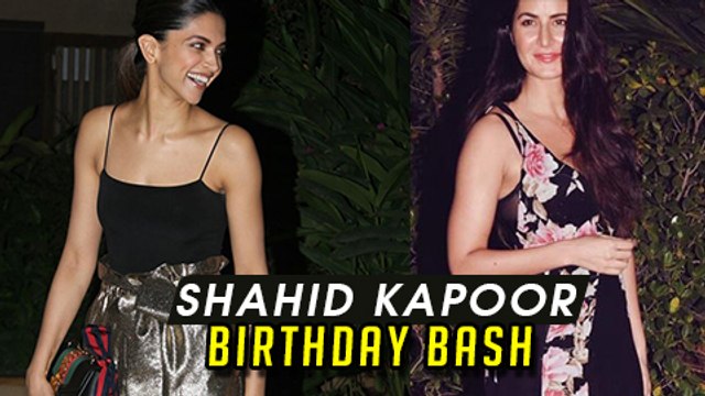 Rivals Deepika Padukone And Katrina Kaif At Shahid Kapoor's Birthday Bash