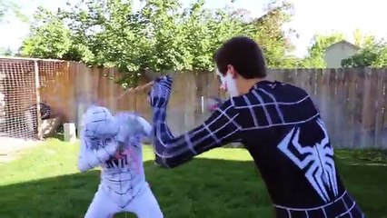 White Spiderman vs Joker - Fun Superhero Real Life | Superhero Movie