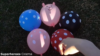 Learn Colors Water Balloons for Kids - Finger Family Nursery Rhymes Wet Balloon Colours Compilation-DtChJ1RMZ
